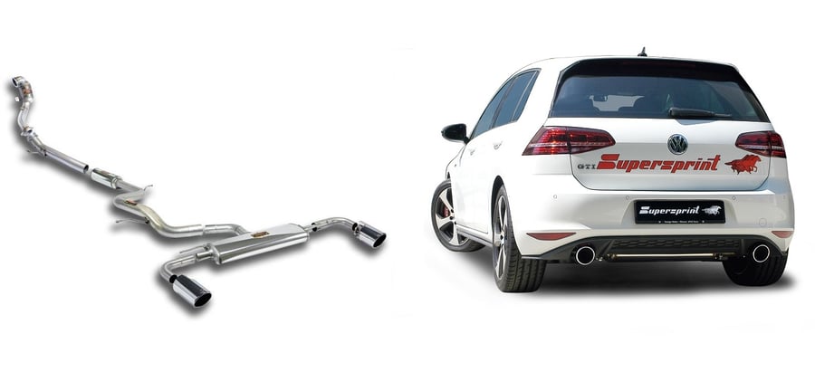 Supersprint Downpipe mit Sportkatalysator 889621